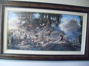 Tom Dubois Noahs Ark The Invitation Canvas SN Signed Painting Limited 