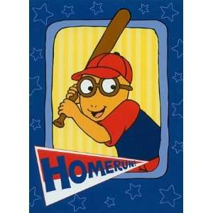  Arthur playing baseball, Children`s Stories Note Card, 5x7 