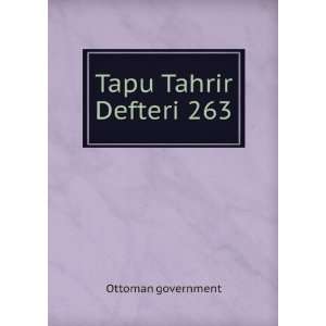  Tapu Tahrir Defteri 263 Ottoman government Books
