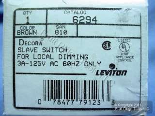 Leviton Brown Decora DHC Multi Remote Wall Light Switch 078477791233 