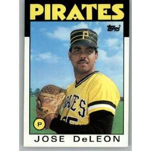  1986 Topps #75 Jose DeLeon   Pittsburgh Pirates (Baseball 