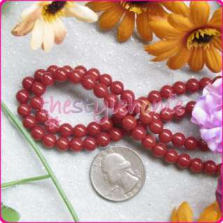 31 natural Red Coral Rondelle Loose Bead DIY Necklace  