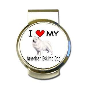  I Love My American Eskimo Dog Money Clip