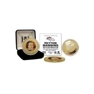    Denver Broncos Peyton Mannning Gold Coin