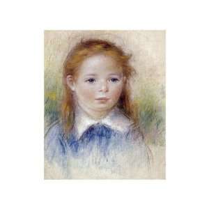  Portrait De Fillette by Pierre Auguste Renoir. size 12 
