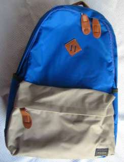 Brand New PORTER canvas backpack bag/Blue+Gray  