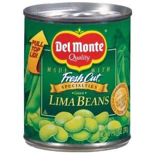 Del Monte Lima Beans Green   12 Pack  Grocery & Gourmet 