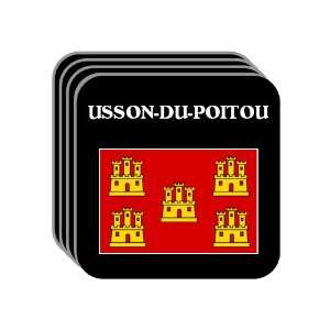 Poitou Charentes   USSON DU POITOU Set of 4 Mini Mousepad Coasters