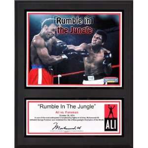 Muhammad Ali Sublimated 12x15 Plaque  Details Rumble In The Jungle