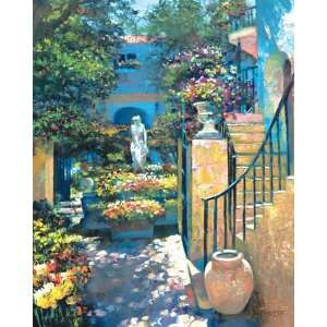 Howard Behrens   Palm Beach Flower Garden, Size 24 x 20 