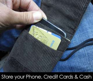 Golla Trail Mobile Corduroy Wallet Case for iPhone 4S  Neck Strap 