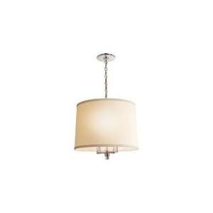 Barbara Barry Westport Chandelier in Soft Silver with Linen Shade by 