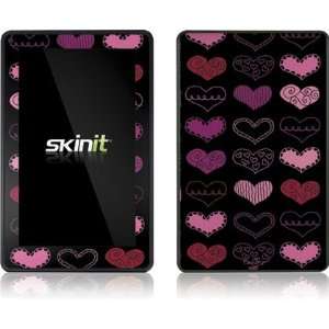  Skinit Funky Hearts Vinyl Skin for  Kindle Fire 