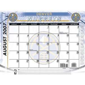  Denver Nuggets 2007 08 22 x 17 Academic Desk Calendar 