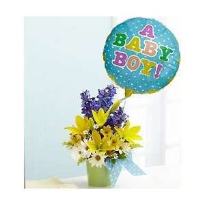 Flowers by 1800Flowers   Little Boy Blue Bouquet   Large with Balloon