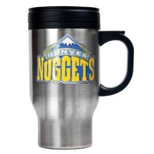  Denver Nuggets 16oz Stainless Steel Travel Mug   Primary Logo 