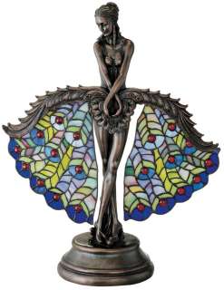   cut pieces of glass/Art Nouveau Peacock French Bronze Dancer  