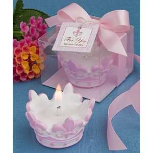  Pink crown design scented candle favor