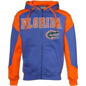  NCAA Florida Gators Royal Blue Orange Challenger Full Zip 