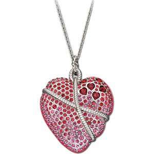  Swarovski Crystal Heart Roxane Pendant Long Jewelry