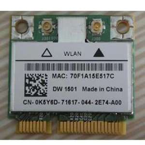 DEll DW1501 Wireless wifi N half size mini pci e Card  