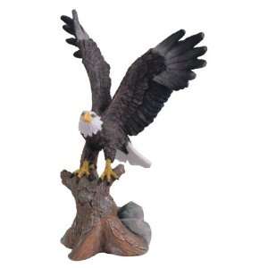  6.75 inch Small Brown And White Bald Eagle Soaring From 
