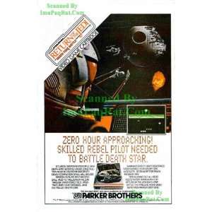 Star Wars ROTJ Death Star Battle Video Game Great Original 1983 
