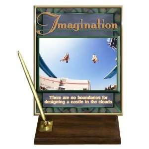 Imagination (Outdoors) Desktop Pen Set with 8 x 10 Gold Plate and 