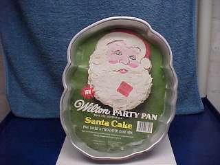 WILTON PARTY PAN SANTA CLAUS CAKE UNUSED & INSERT 1979  