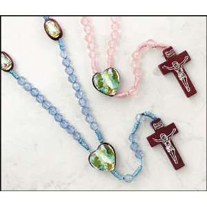  Blue Guardian angel cord rosary 