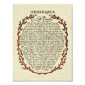  Desiderata With Wreath Trim Posters