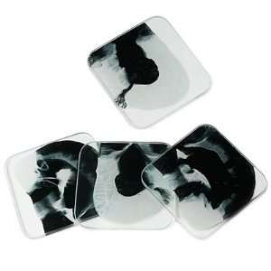  Rorschach Coasters Black & White