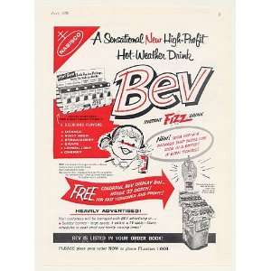  1959 Nabisco Bev Instant Fizz Drink Trade Print Ad (44578 