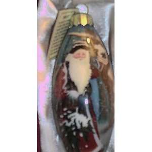 Old World Christmas Santa On Telephone Glass Ornament