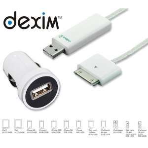  Dexim Visible Green Car Charger Kit   DCA275 Cell Phones 