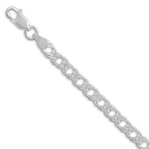  Rombo 6mm Sterling Silver Chain Bracelet Jewelry