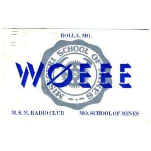    1956 QSL Missouri School of Mines W0EEE Rolla 