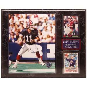  NFL Cowboys Drew Bledsoe 12 by 15 Two Card Plaque Sports 