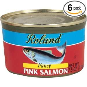 Roland Pink Salmon, 7.5 Ounce can (Pack Grocery & Gourmet Food