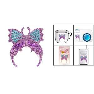    Gino Pink Butterfly Crystal Diamond Flash Art Sticker Electronics