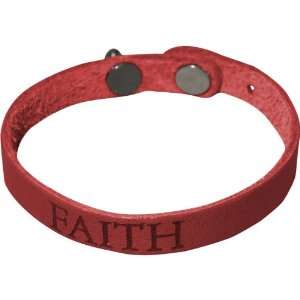  Dillon Rogers Faith Bracelet   Thin (Deep Red) Jewelry