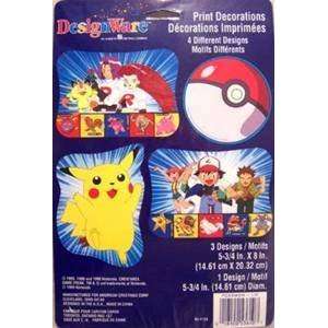   Pokemon Print Decorations (4 Different Designs) Toys & Games
