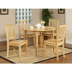  Branson 5 Piece Double Drop Leaf Dining Table Set in 