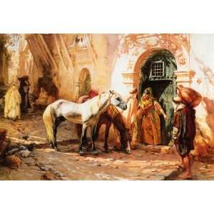   Arthur Bridgman   24 x 16 inches   Scene in Morocco