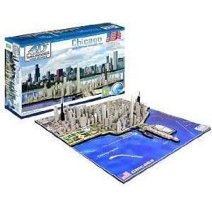  4D Cityscape Chicago Skyline Puzzle 
