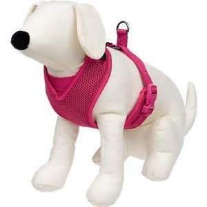     Adjustable Mesh Harness for Dogs in Bright Pink