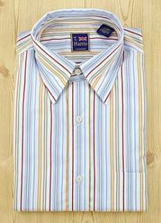  T. Harris London Multi Stripe Dress Shirt Clothing