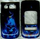 blue flames skull Pantech Breeze II 2 P2000 AT&T PHONE COVER CASE