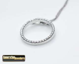 Dazzling Roberto Coin Diamond Pendant Necklace 18K White Gold 18 Free 