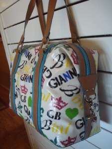 Gianni Bini Bailey Multi Color Tote Travel Diaper Bag    